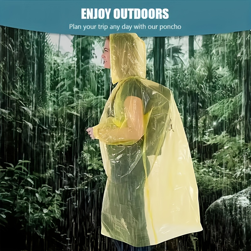 5/10Pcs Disposable Waterproof  - Emergency Poncho Rain 评论和价格